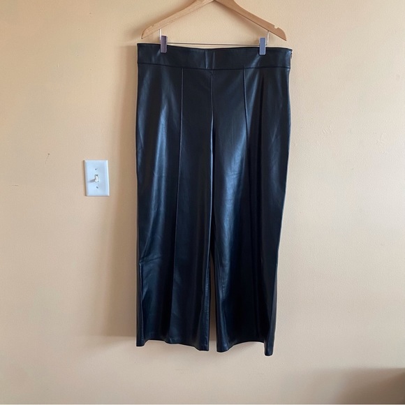 Zara Black Wide Leg Pants - Picture 2 of 16